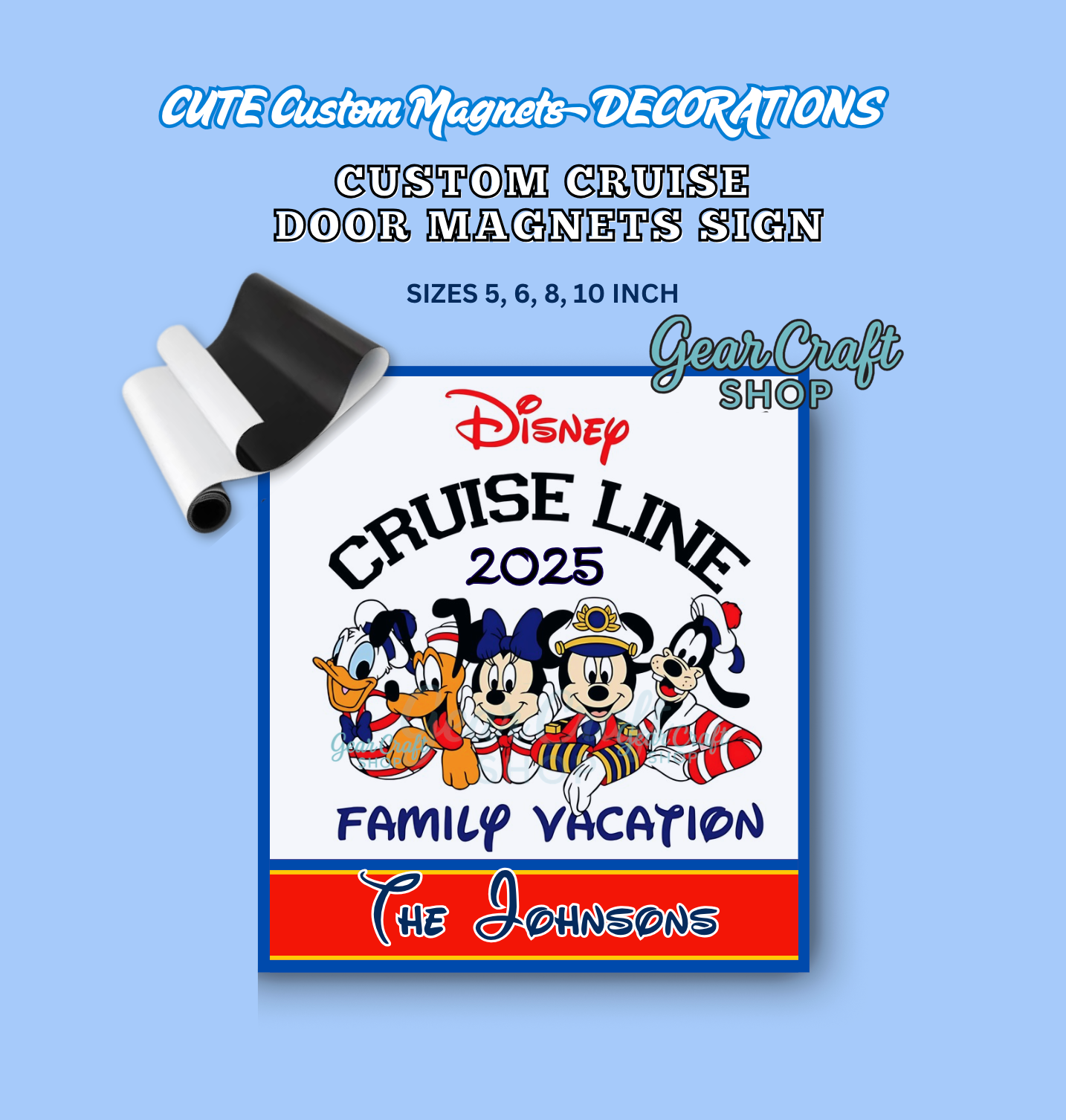 Friends Cruise Name Magnet — by Gear Craft Shop