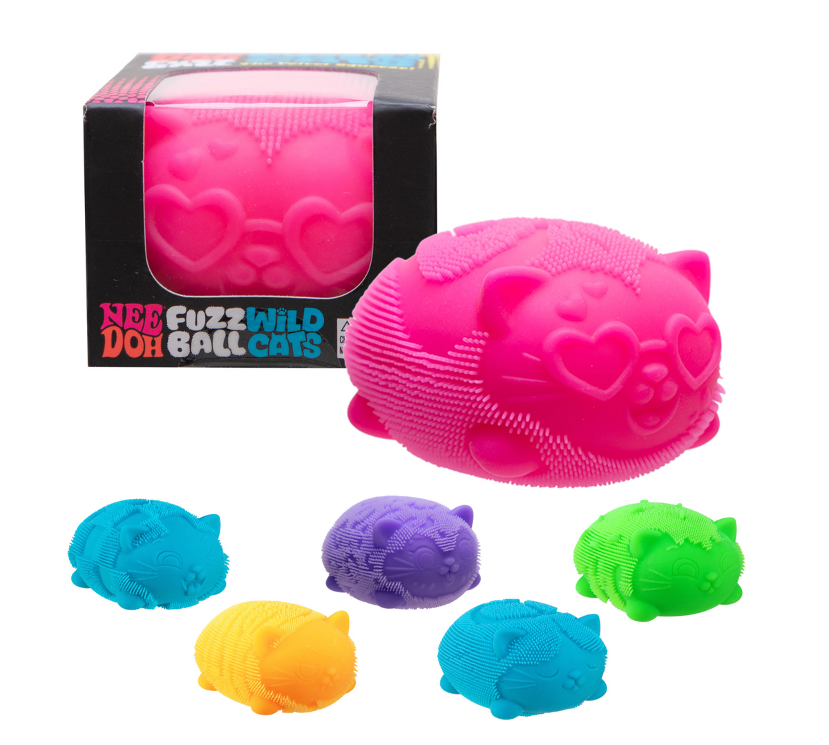 NeeDoh Fuzz Ball Wild Cats - Random Color