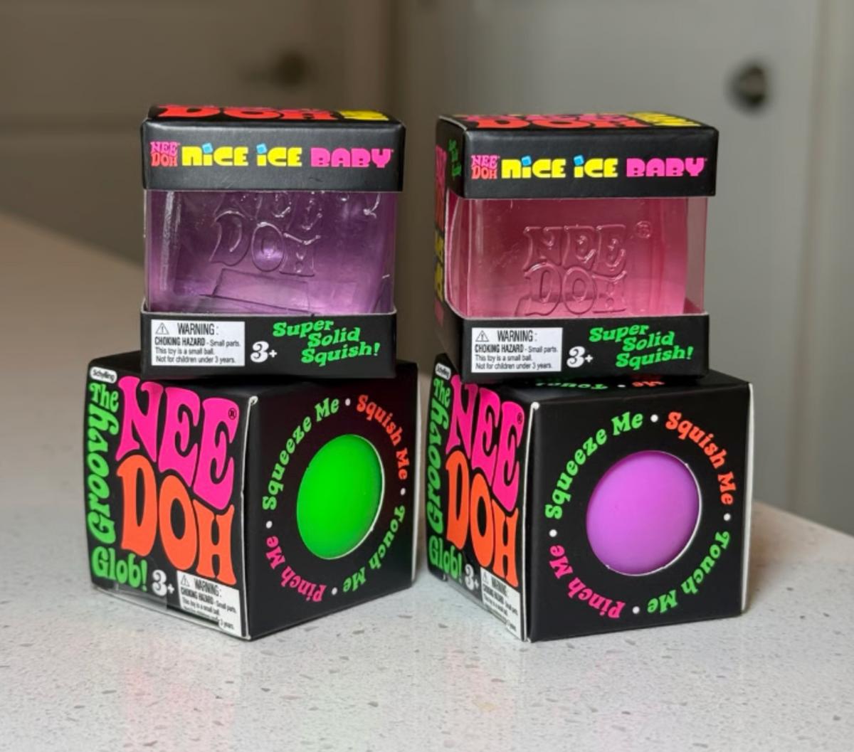 Teenie NeeDoh Bundle: Groovy Glob & Nice Ice Baby