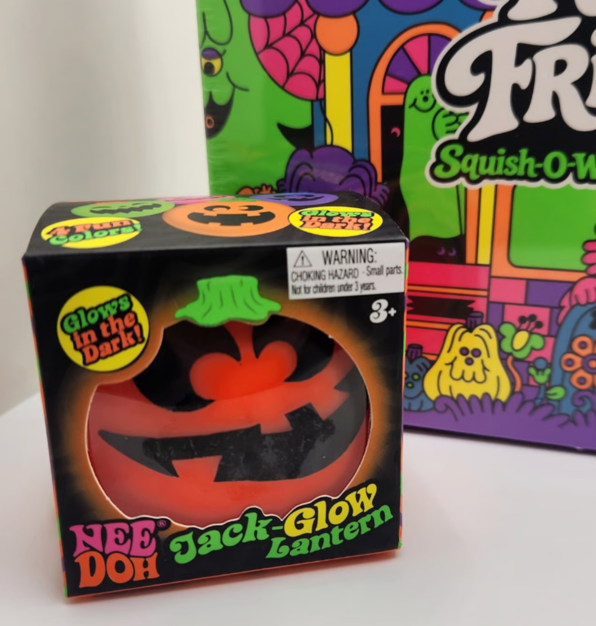 Rare NeeDoh Halloween Bundle: Jack-Glow Lantern & Funky Frights