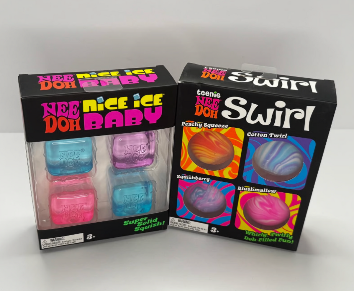 NeeDoh Nice Ice Baby + Teeny Swirl Bundle | 8-Piece Set | Only 1 Available