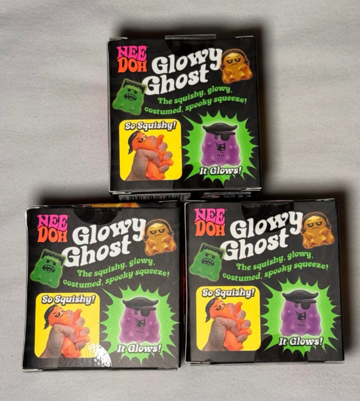 NeeDoh Glowy Ghost – Random Mystery Color (No Color Choice)