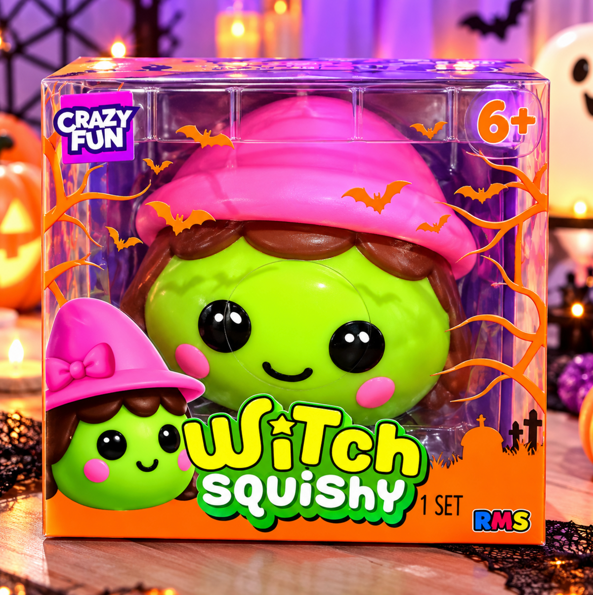RMS Crazy Fun Witch Squishy – Halloween Gift