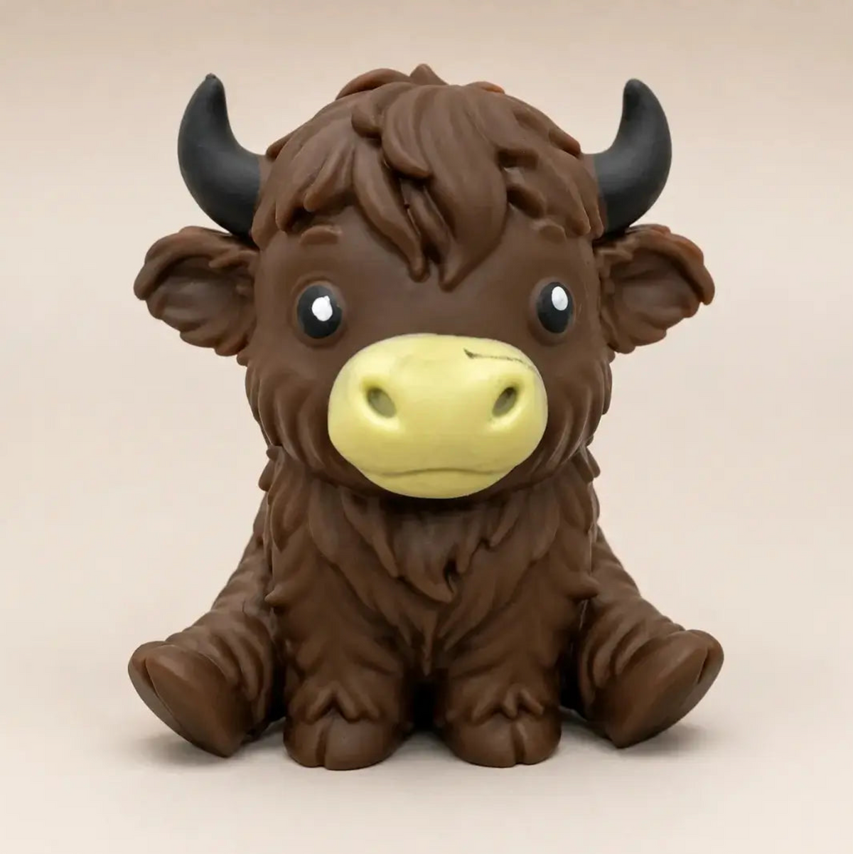 Jumbo Highland Cow Squishy – Choose Orange or Dark Brown