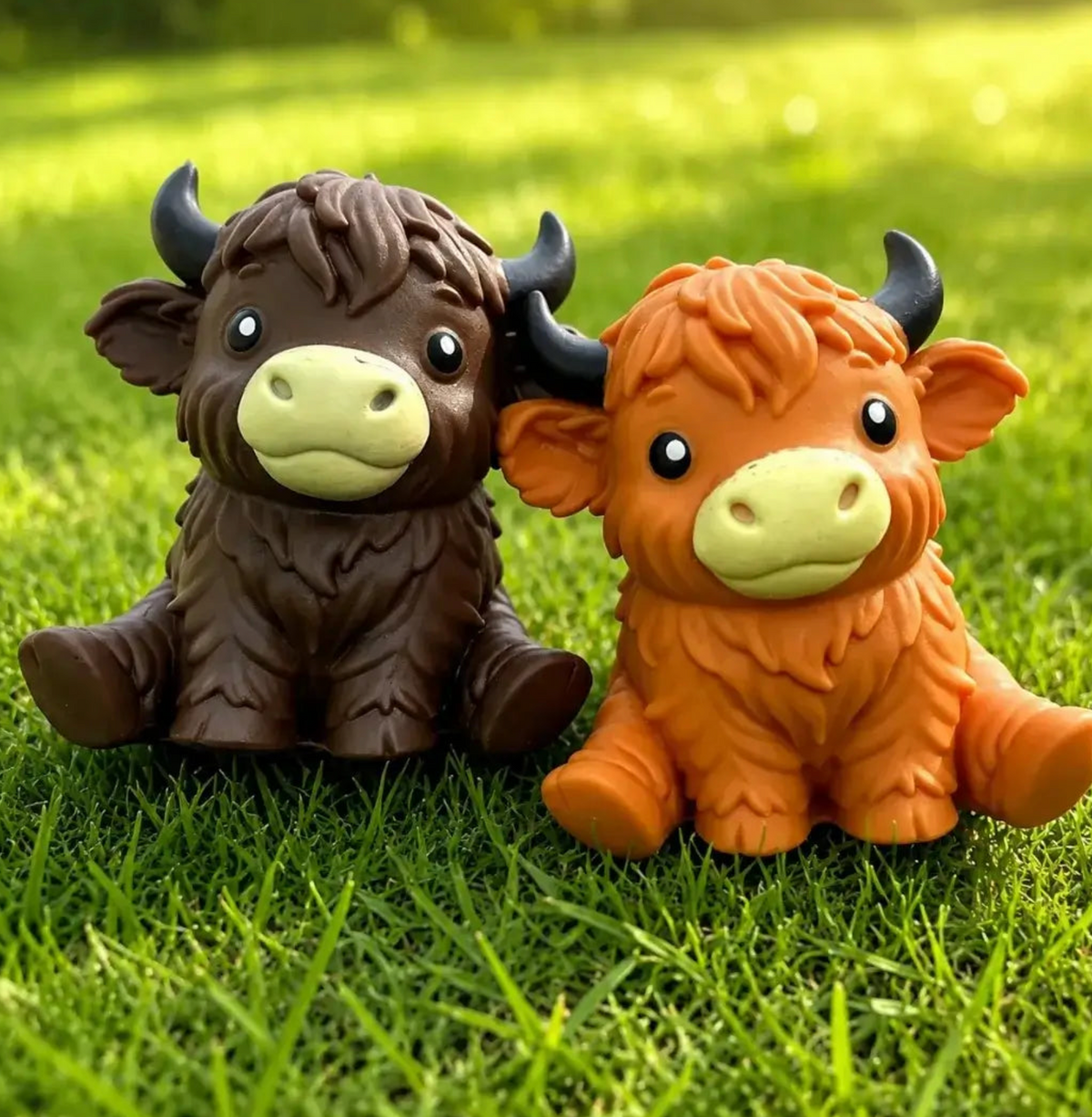 Jumbo Highland Cow Squishy – Choose Orange or Dark Brown