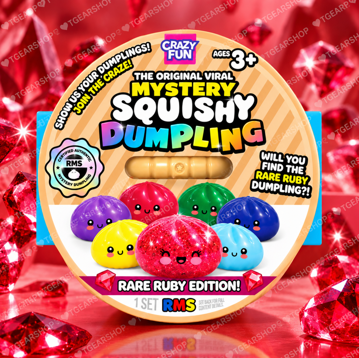 RMS Mystery Squishy Dumpling – Rare Ruby Edition Surprise