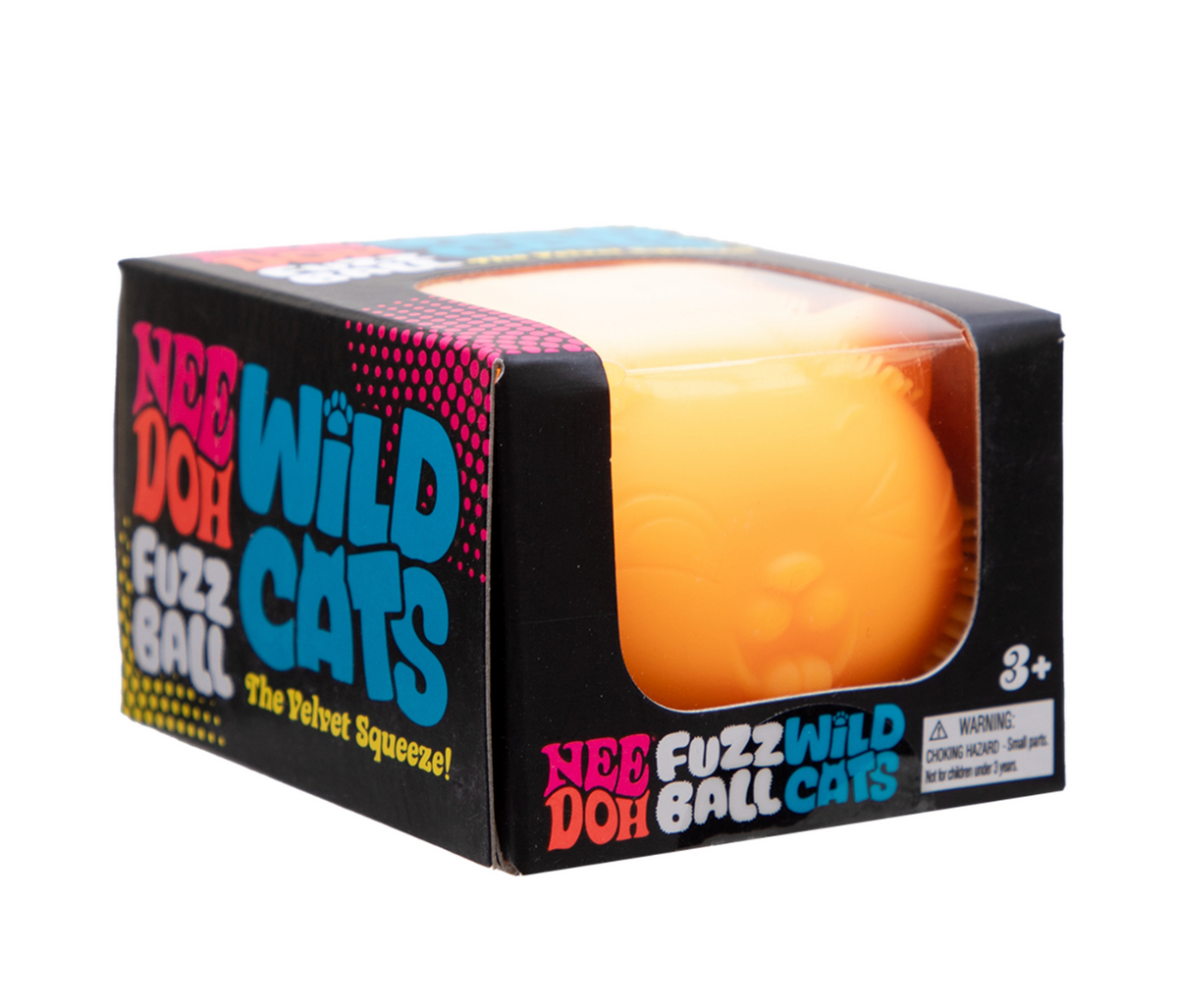 NeeDoh Fuzz Ball Wild Cats - Random Color