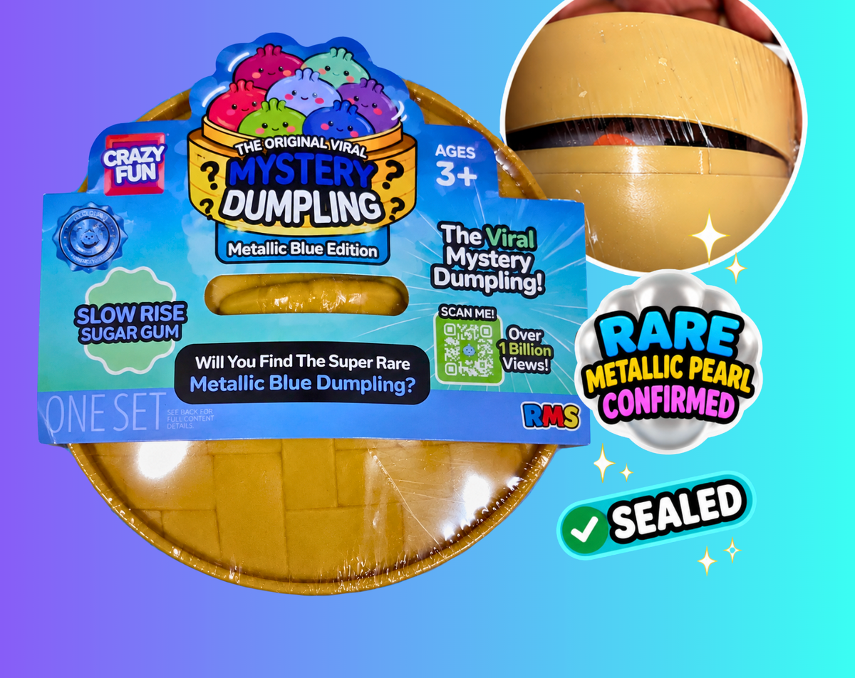RMS Mystery Dumpling sealed packaging labeled rare metallic pearl confirmed