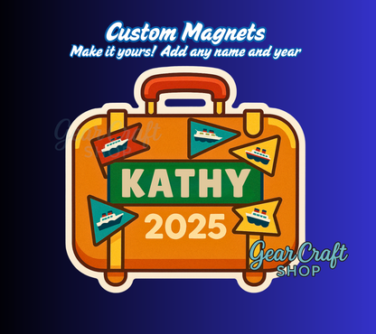 Custom Cruise Suitcase Magnets — by Gear Craft Shop