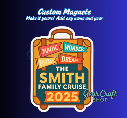 Custom Cruise Suitcase Magnets — by Gear Craft Shop