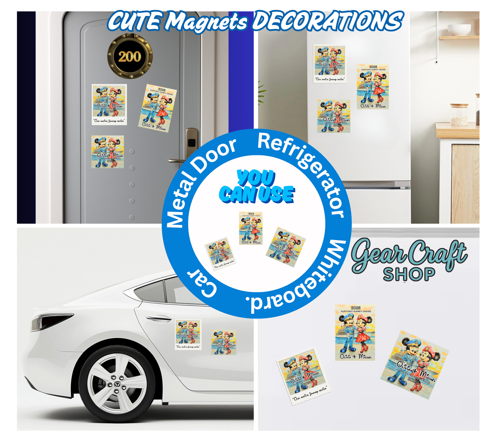 Personalized  Cruise Door Magnets — by Gear Craft Shop