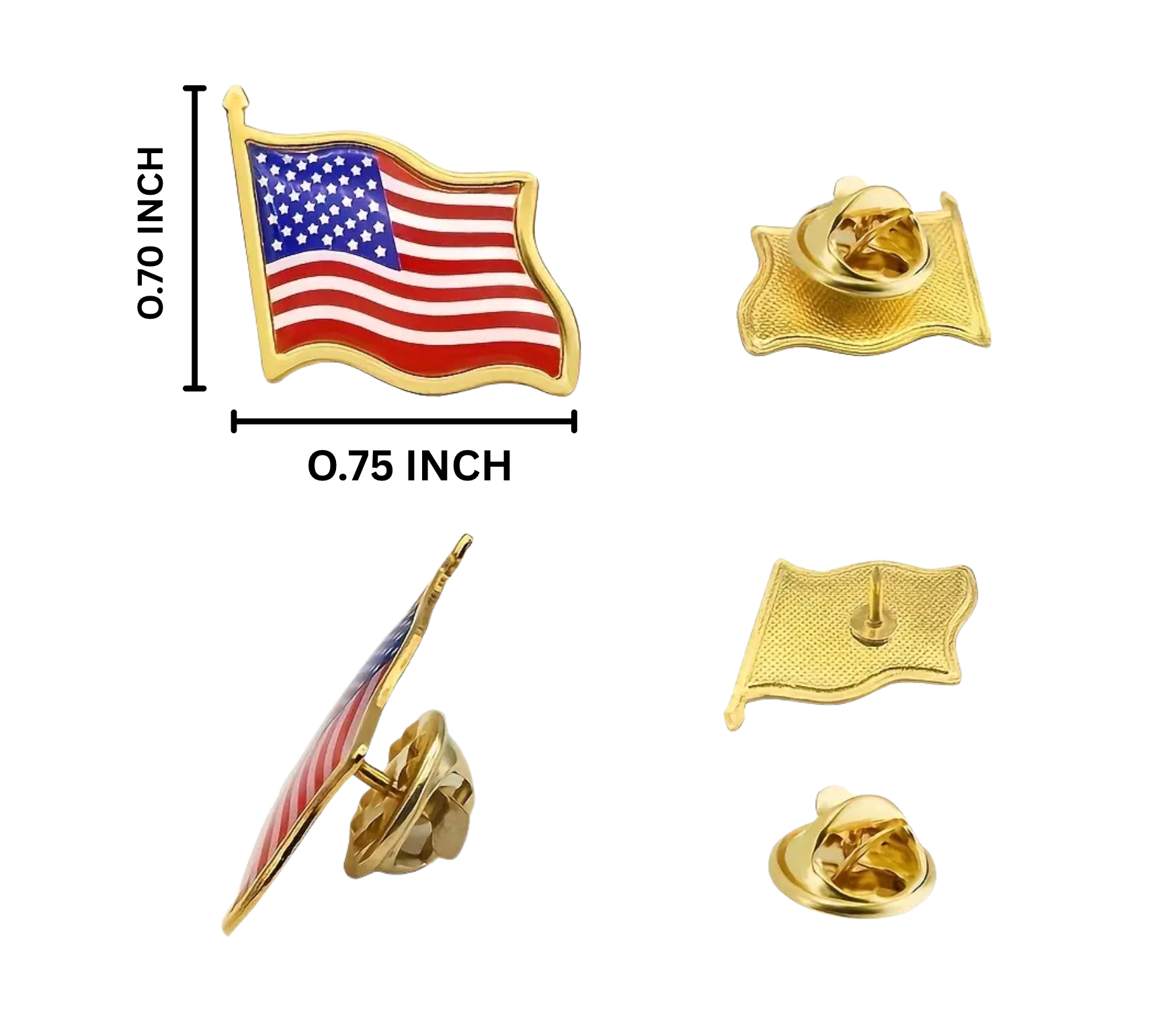 American Flag Pin  - True Patriotic USA Pin