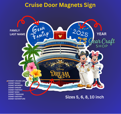 Disney Cruise Door Magnet — by Gear Craft Shop