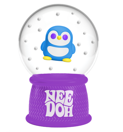 NeeDoh Squish Flow SNOW GLOBE - Purple