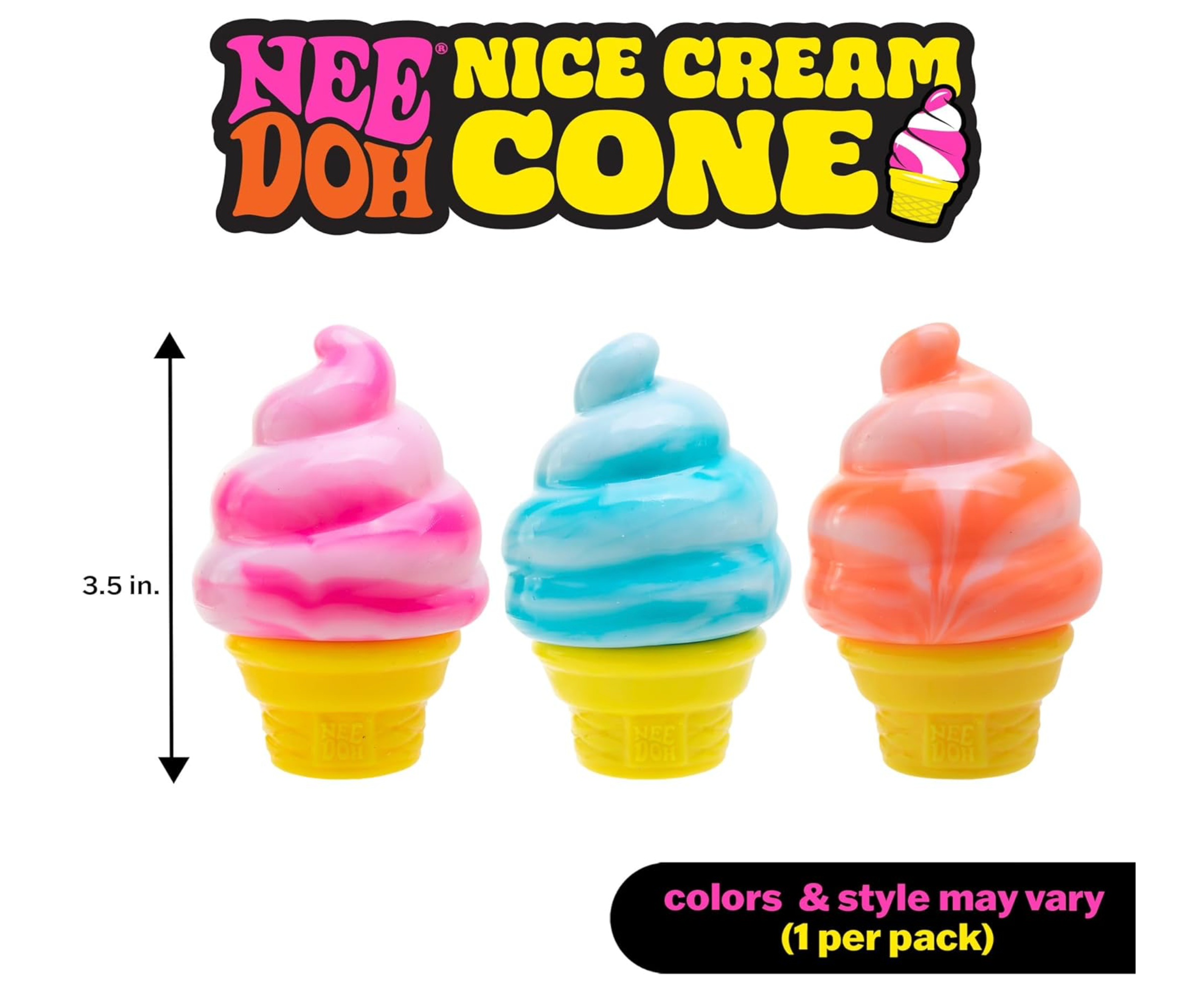 NeeDoh Nice Cream Cone - Pink
