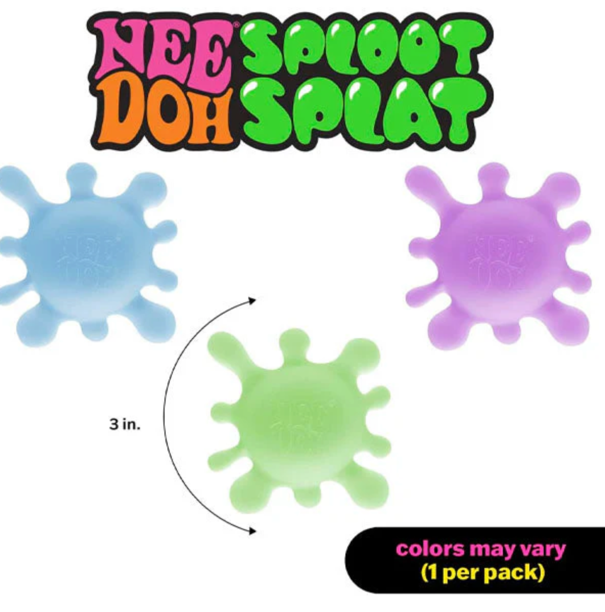 NeeDoh Sploot Splat Stress Ball [1 RANDOM Color] IN STOCK