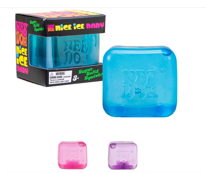Schylling NeeDoh Nice Ice Baby - 1.25" Cube -  1 item   [1 RANDOM Color]