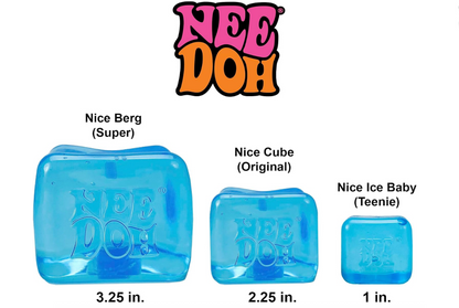 Schylling NeeDoh Nice Ice Baby - 1.25" Cube -  1 item   [1 RANDOM Color]