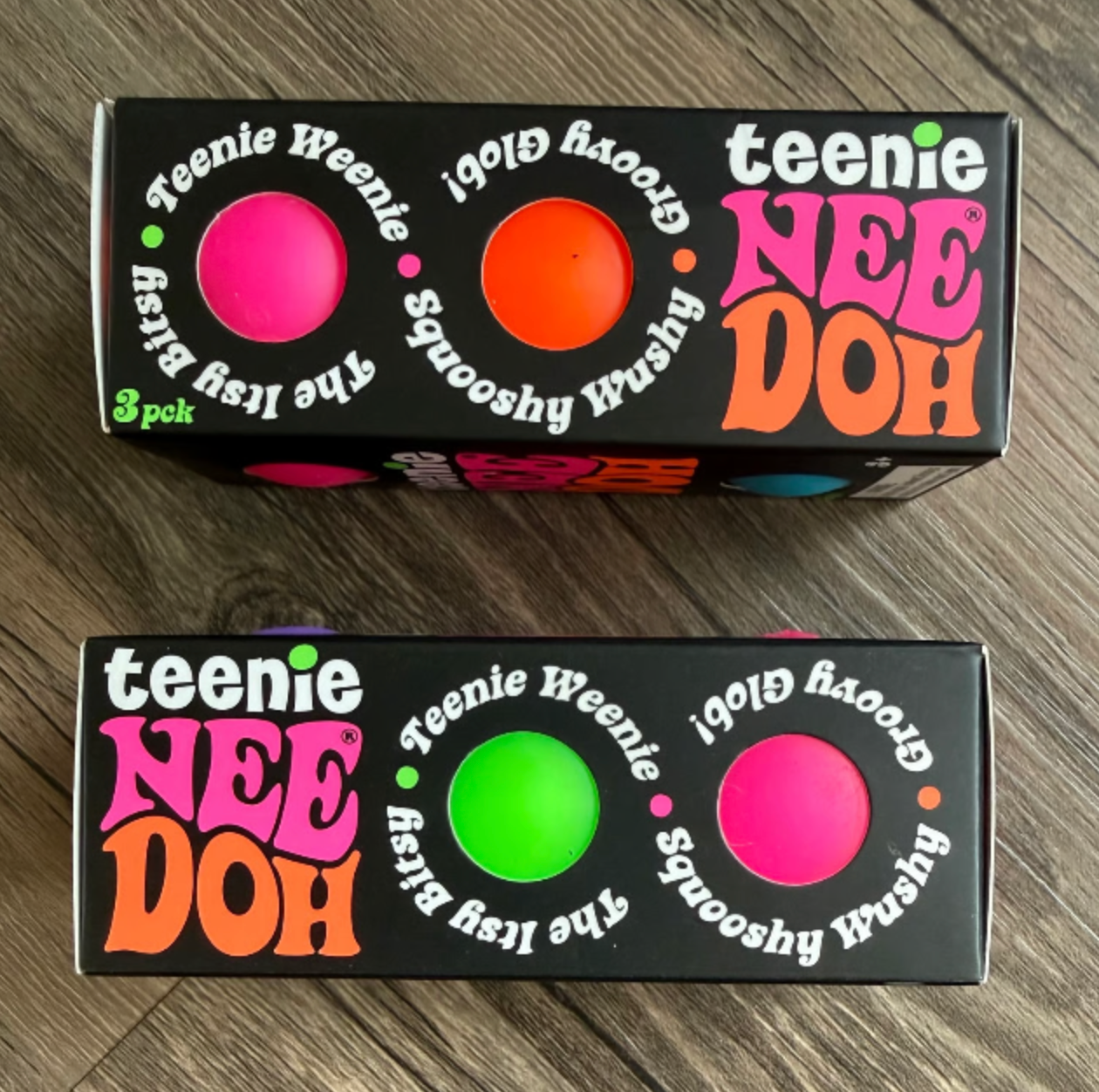 Schylling NeeDoh Teenie NeeDoh 3-Pack NeeDoh AUTHENTIC [1 RANDOM Color]