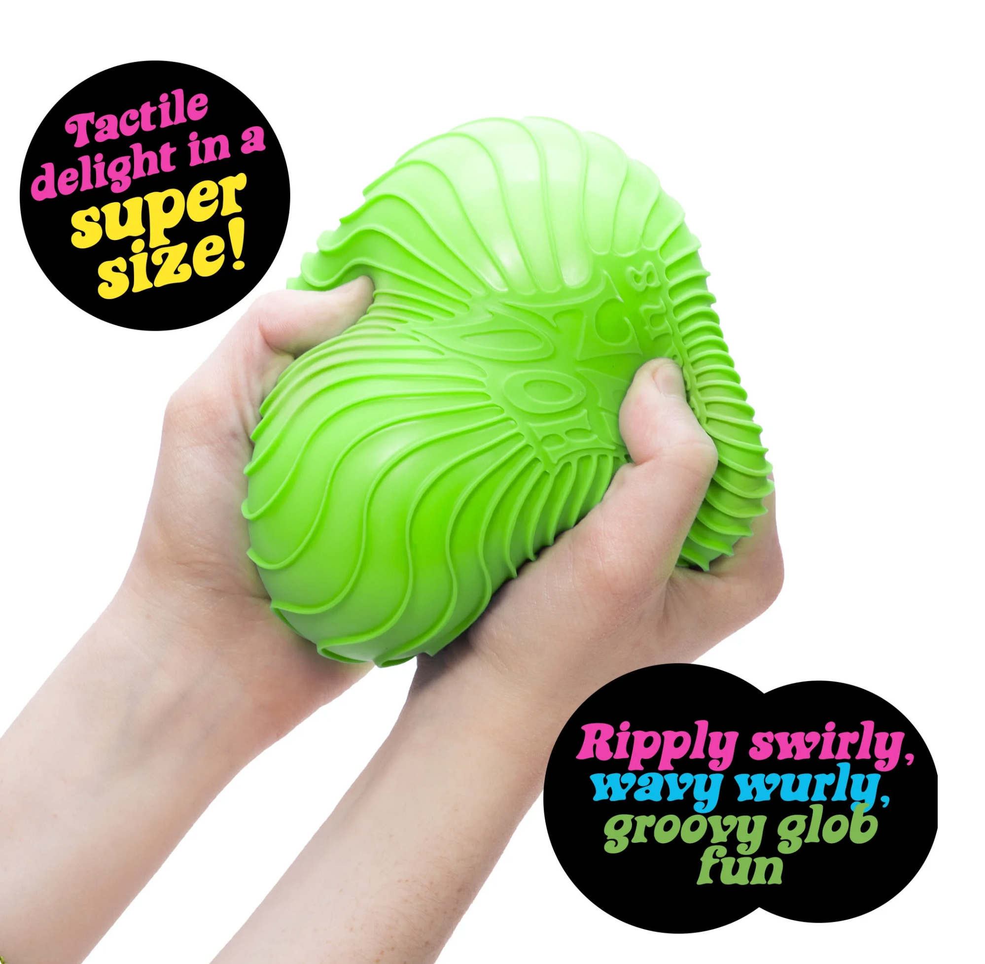 Schylling Needoh Super Ripple - COLOR GREEN