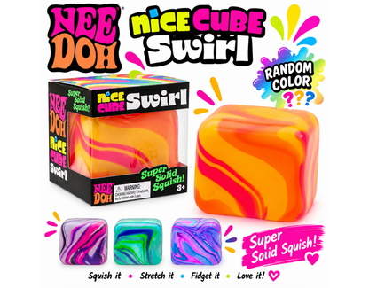 Schylling NeeDoh Nice Cube Swirl - Sensory Fidget Toy