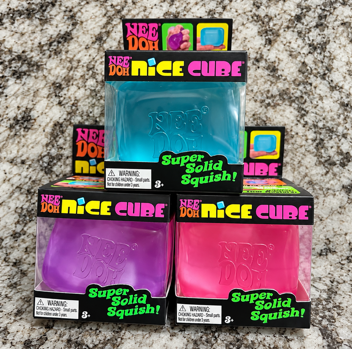 NeeDoh Nice Cube 3-Pack Bundle - 3 Authentic Cubes