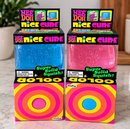 NeeDoh Pink & Blue Bundle: Nice Cube + Color-Changing NeeDoh