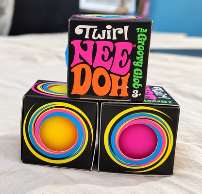 Viral Twirl NeeDoh 3-Piece Mini Groovy Glob Bundle
