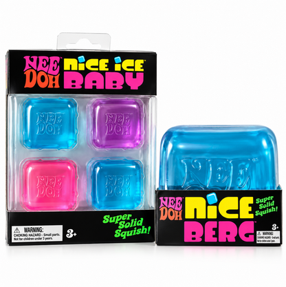 NeeDoh Nice Ice Bundle | Nice Berg + Nice Ice Baby 4-Pack