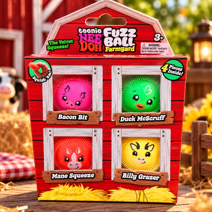 NeeDoh Farmyard Fuzzball 4-Pack | Only 1 Available