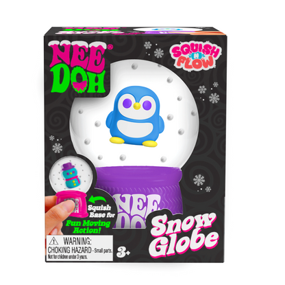NeeDoh Squish Flow SNOW GLOBE - Purple