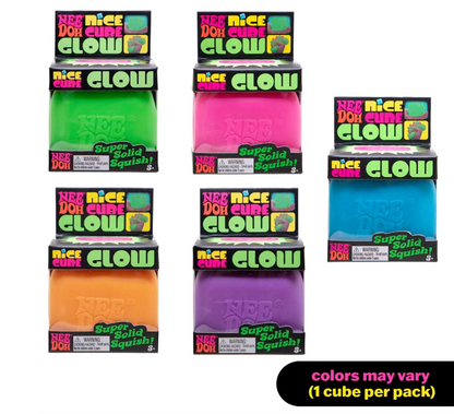 NeeDoh Nice Cube Glow – Limited Mystery Color (1 Cube)