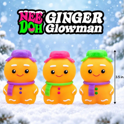 NeeDoh Ginger Glowman – Collectible Mystery Color (1 Piece)