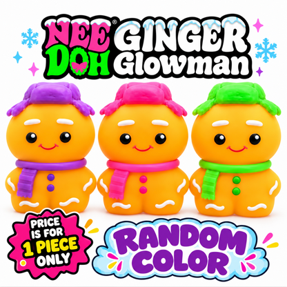 NeeDoh Ginger Glowman – Collectible Mystery Color (1 Piece)
