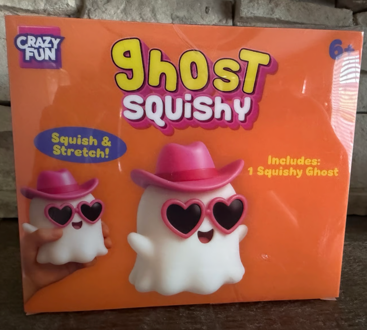 RMS Crazy Fun Ghost Squishy – Pink Heart Sunglasses