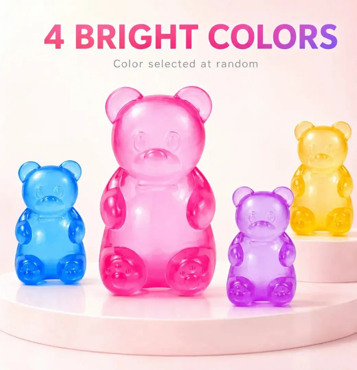 Gummy Bear Squishy – Surprise Color (1 Bear)