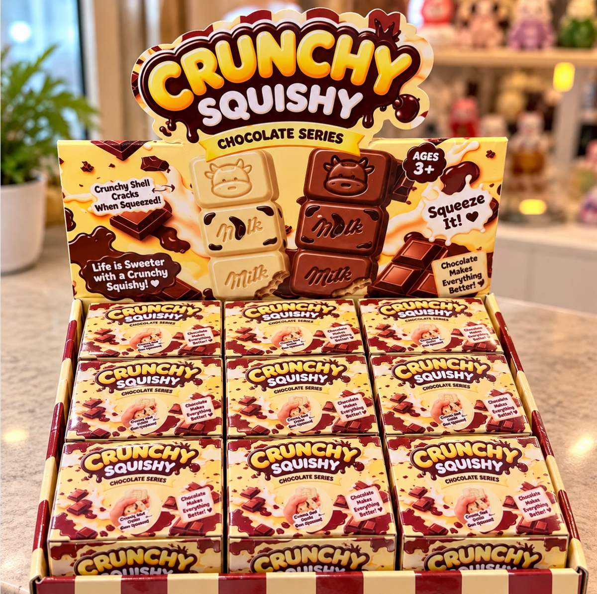 Crunchy Chocolate Squishy – Soft & Crunchy Fidget Toy