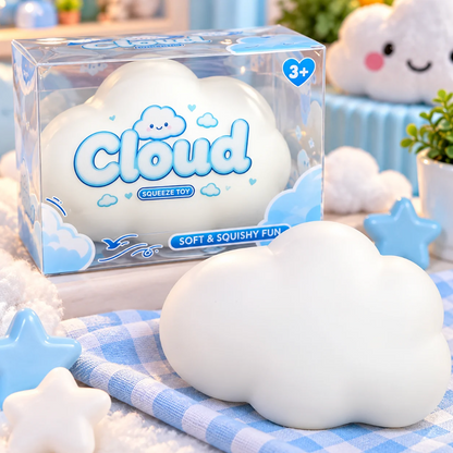 Jumbo Crunchy Cloud Squishy – Soft Sensory Fidget Toy