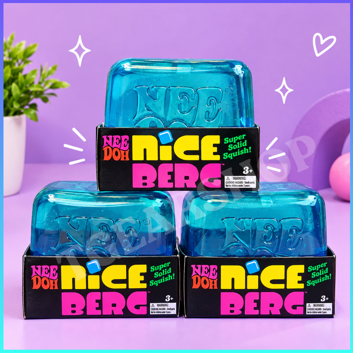 NeeDoh Nice Berg Blue 3-Piece Gift Bundle