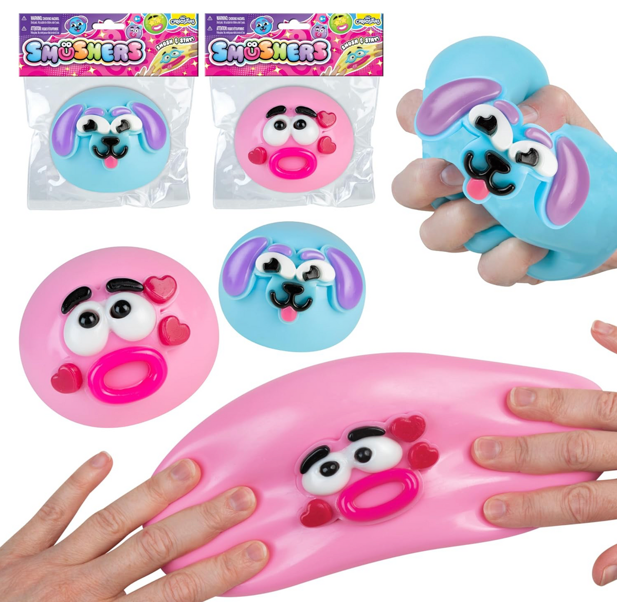 ORB Curiosities Smushers Squishy Face – Random Mystery Color