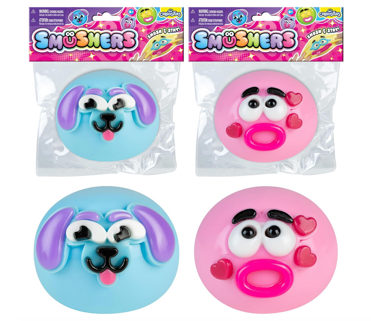 ORB Curiosities Smushers Squishy Face – Random Mystery Color