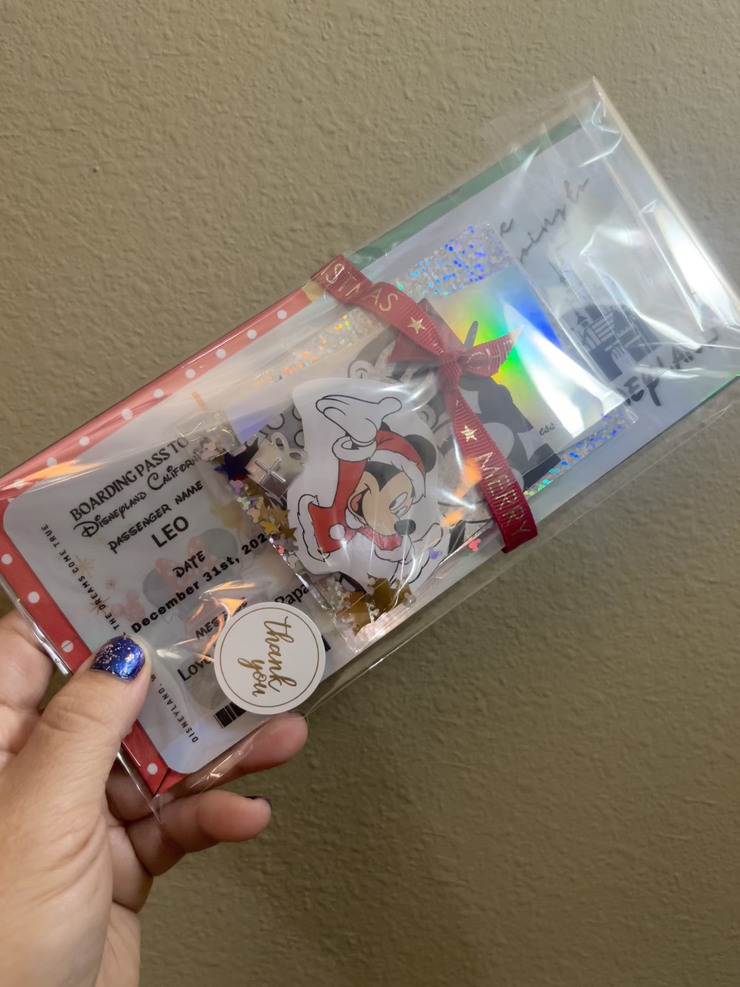 Physical Holographic Disneyworld or Disneyland 🎄 Surprise Ticket Trip Reveal