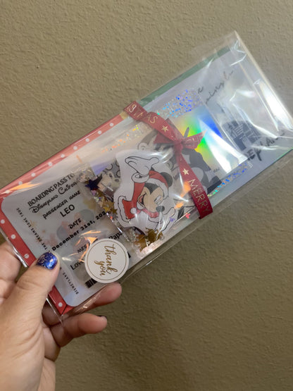 Physical Holographic Disneyworld or Disneyland 🎄 Surprise Ticket Trip Reveal